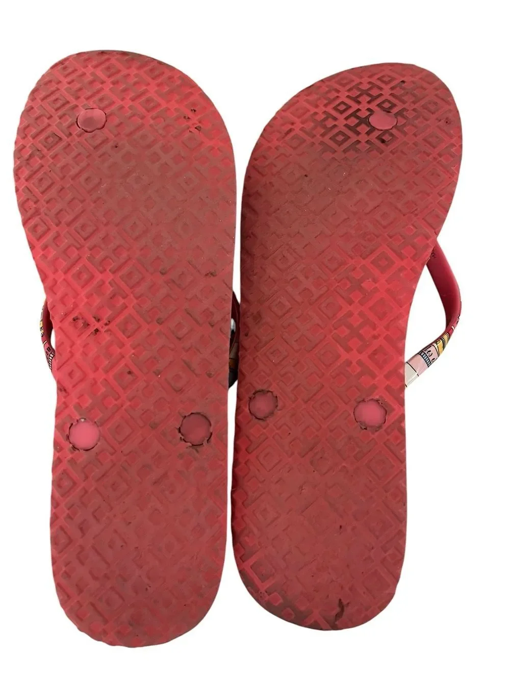 Tory Burch Constellation Jelly Thong Flip Flops Pink US 11 Vacation Resort